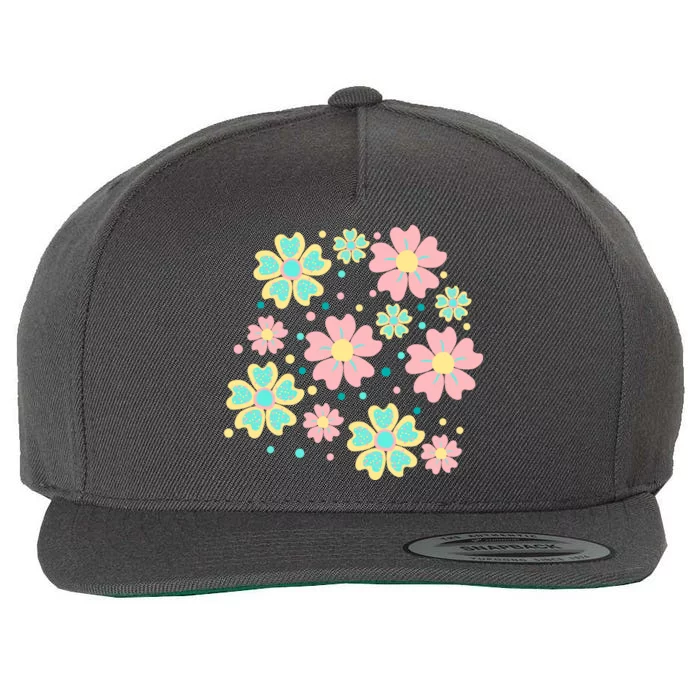 Spring Flower Cute Gift Wool Snapback Cap