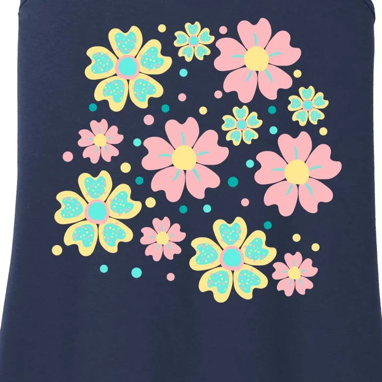 Spring Flower Cute Gift Ladies Essential Tank