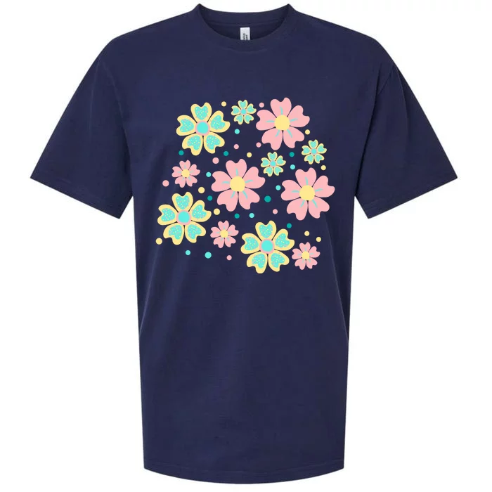 Spring Flower Cute Gift Sueded Cloud Jersey T-Shirt