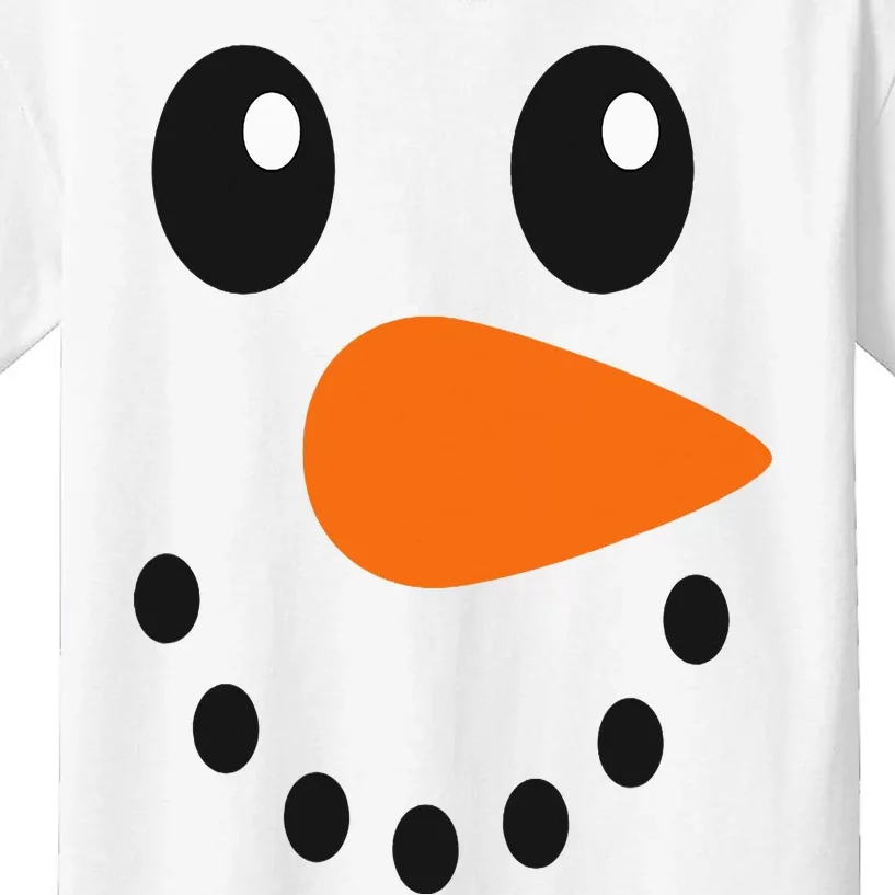 Snowman Face Costume Become a Snowman Kids T-Shirt