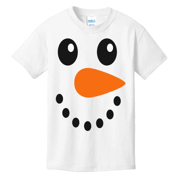 Snowman Face Costume Become a Snowman Kids T-Shirt