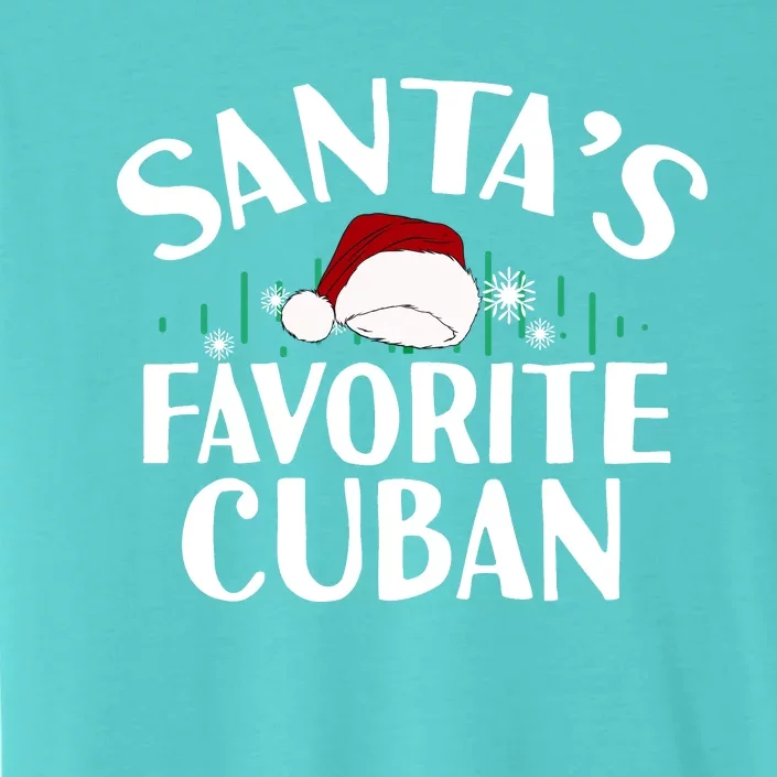 SantaS Favorite Cuban Christmas Santa Hat Pajama ChromaSoft Performance T-Shirt