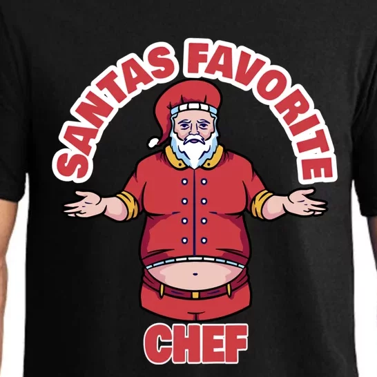 Santas Favorite Chef Funny Chef Gift Pajama Set