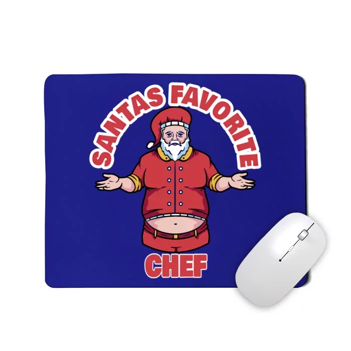 Santas Favorite Chef Funny Chef Gift Mousepad