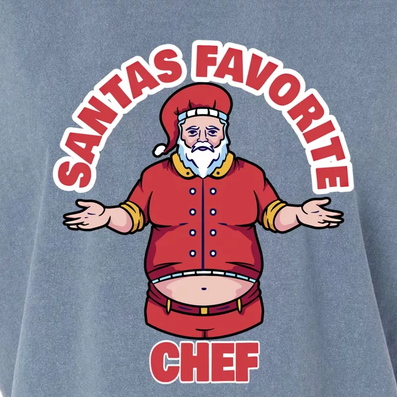 Santas Favorite Chef Funny Chef Gift Garment-Dyed Women's Muscle Tee