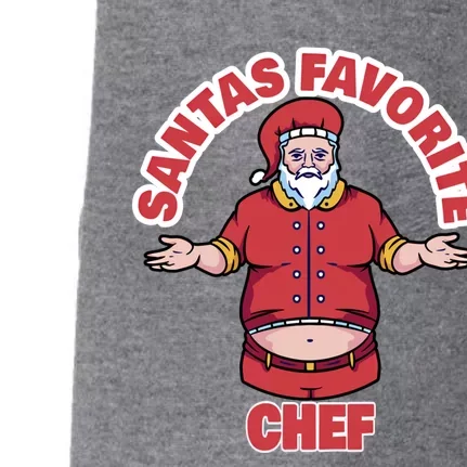 Santas Favorite Chef Funny Chef Gift Doggie 3-End Fleece Hoodie