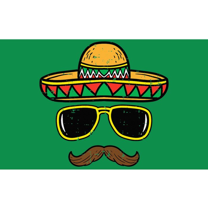 Sombrero Face Cinco De Mayo Mexican Fiesta Party Bumper Sticker