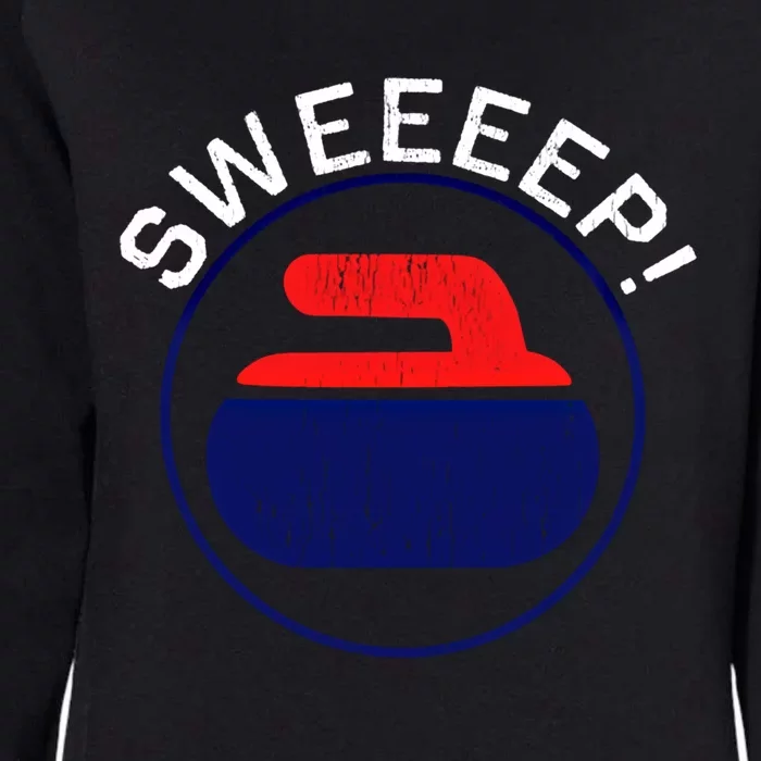 Sweep! Funny Curling Rock Stone Sweep Broom Gift Womens California Wash Sweatshirt