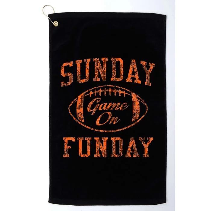 Sunday Funday Cleveland Football Retro Platinum Collection Golf Towel