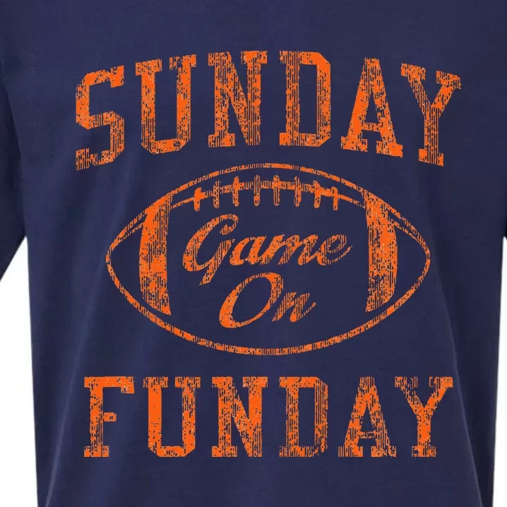 Sunday Funday Cleveland Football Retro Sueded Cloud Jersey T-Shirt