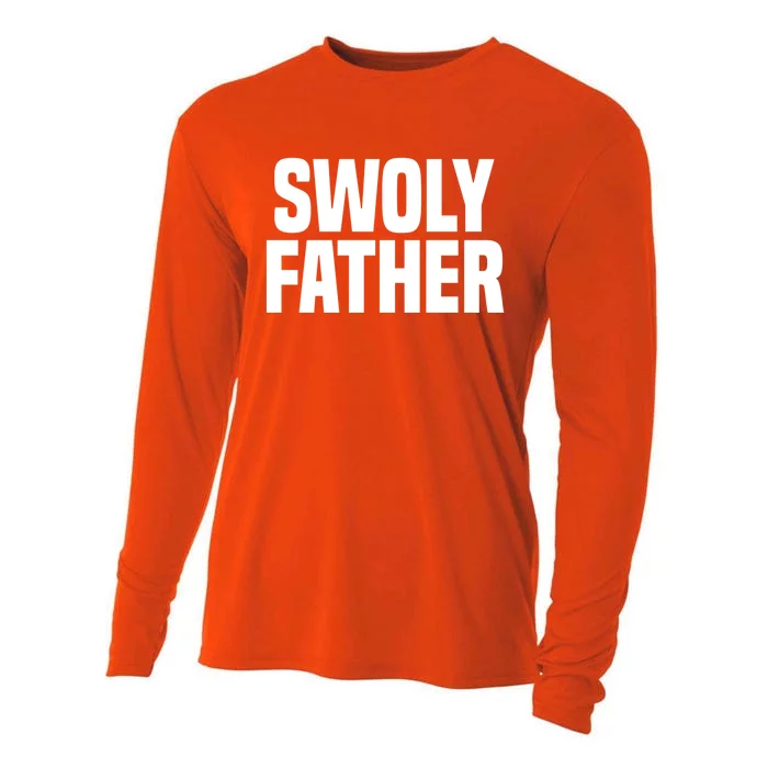 Swoly Father Cool Gift Novelty Fitness Cool Gift Father's Day Gift Idea Cooling Performance Long Sleeve Crew