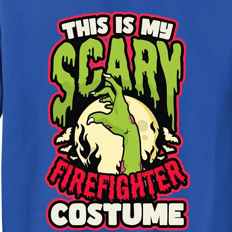 Scary Firefighter Costume Design Halloween Firefighter Funny Gift Sweatshirt