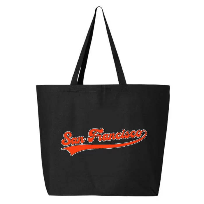 San Francisco California Retro Vintage Throwback Design Premium 25L Jumbo Tote