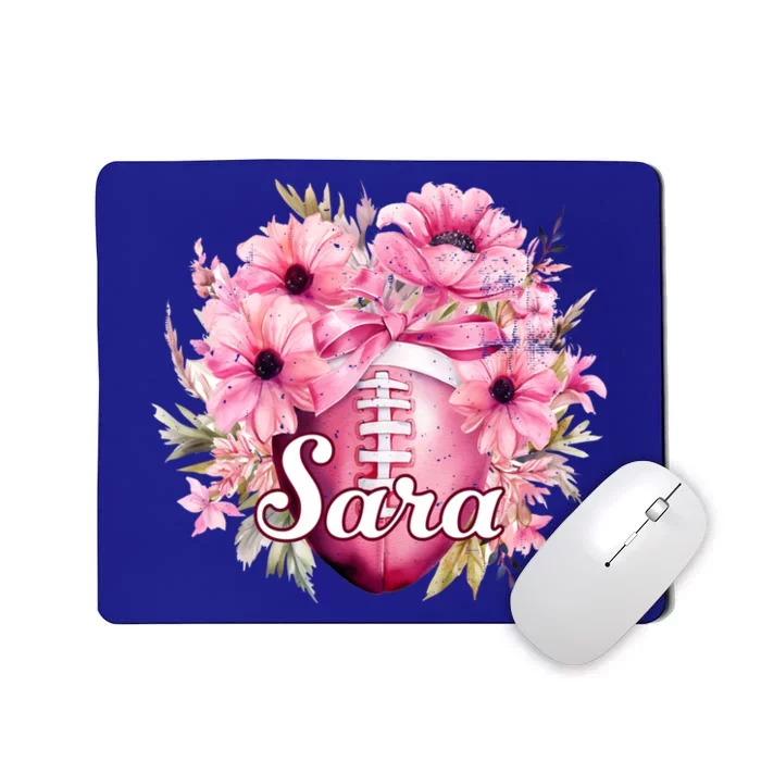 Sara Football Custom Name Gift Mousepad