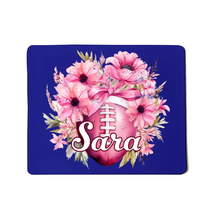 Sara Football Custom Name Gift Mousepad