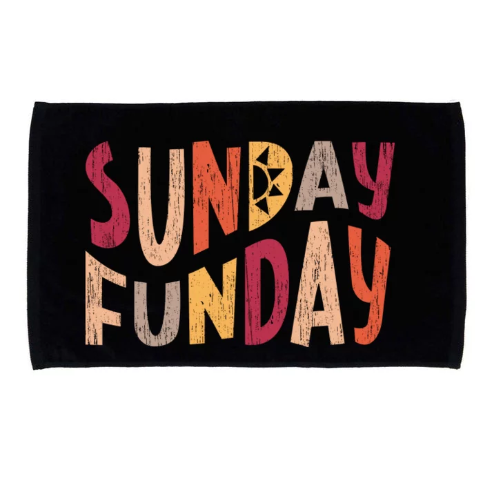 sunday funday football sunday cool typography funny sunday funday Microfiber Hand Towel