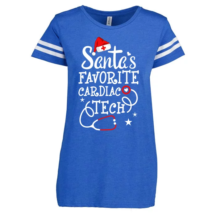 Santa's Favorite Cardiac Tech Christmas Cardiovascular Tech Cool Gift Enza Ladies Jersey Football T-Shirt