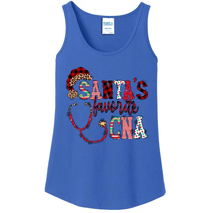 SantaS Favorite Cna Certified Nursing Assistant Nurse Xmas Funny Gift Ladies Essential Tank