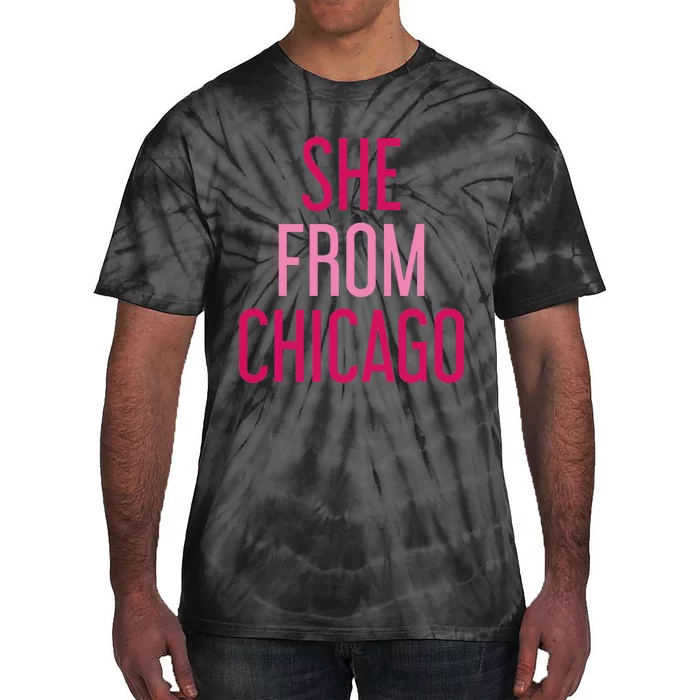 She From Chicago Women Apparel Tie-Dye T-Shirt