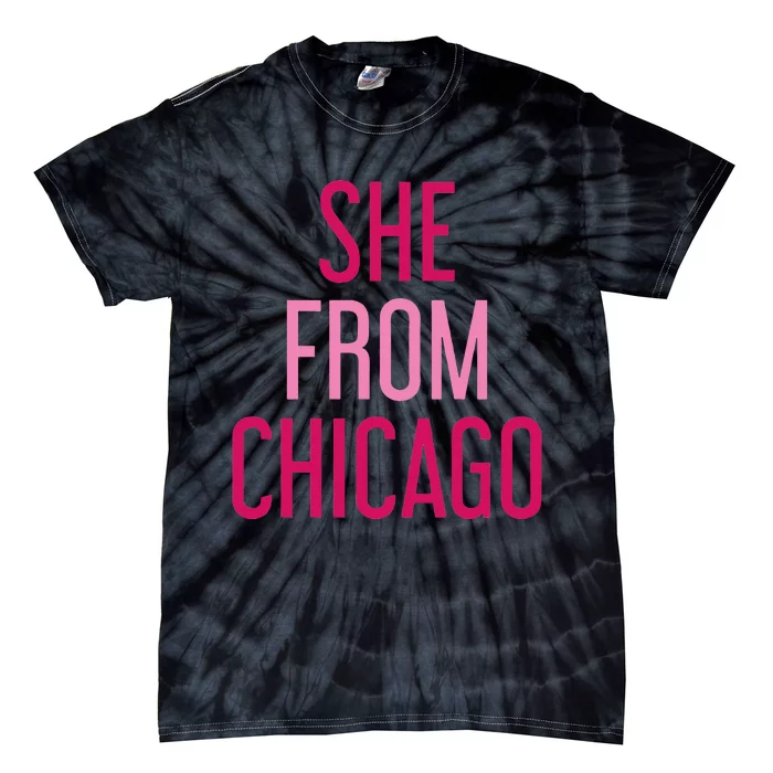 She From Chicago Women Apparel Tie-Dye T-Shirt