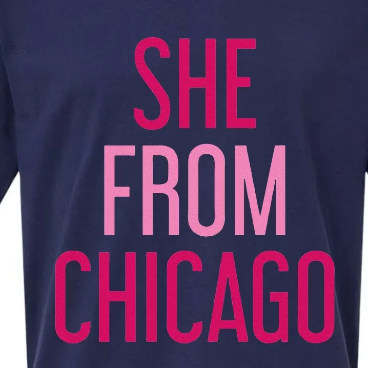 She From Chicago Women Apparel Sueded Cloud Jersey T-Shirt