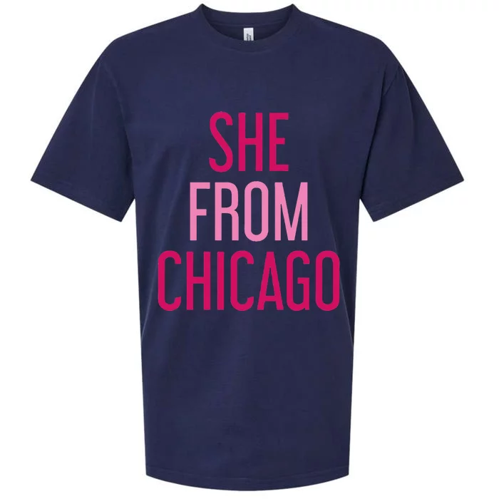 She From Chicago Women Apparel Sueded Cloud Jersey T-Shirt