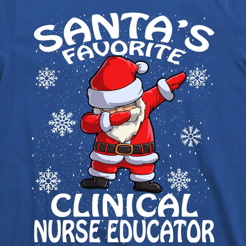 SantaS Favorite Clinical Nurse Educator Christmas Gift T-Shirt