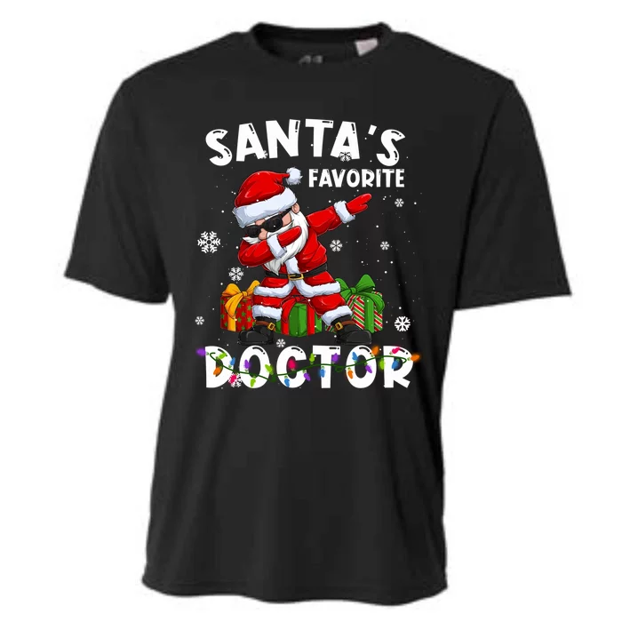 SantaS Favorite Doctor Family Matching Group Christmas Gift Cooling Performance Crew T-Shirt