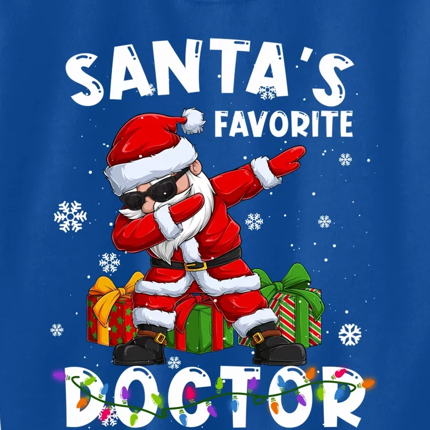 SantaS Favorite Doctor Family Matching Group Christmas Gift Kids Sweatshirt