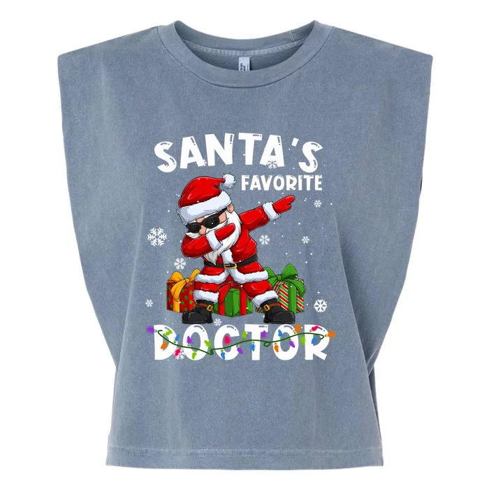 SantaS Favorite Doctor Family Matching Group Christmas Gift Garment-Dyed Women's Muscle Tee