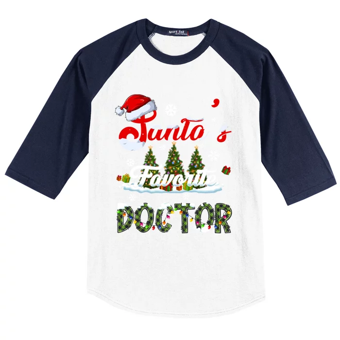 SantaS Favorite Doctor Family Matching Group Christmas Gift Baseball Sleeve Shirt