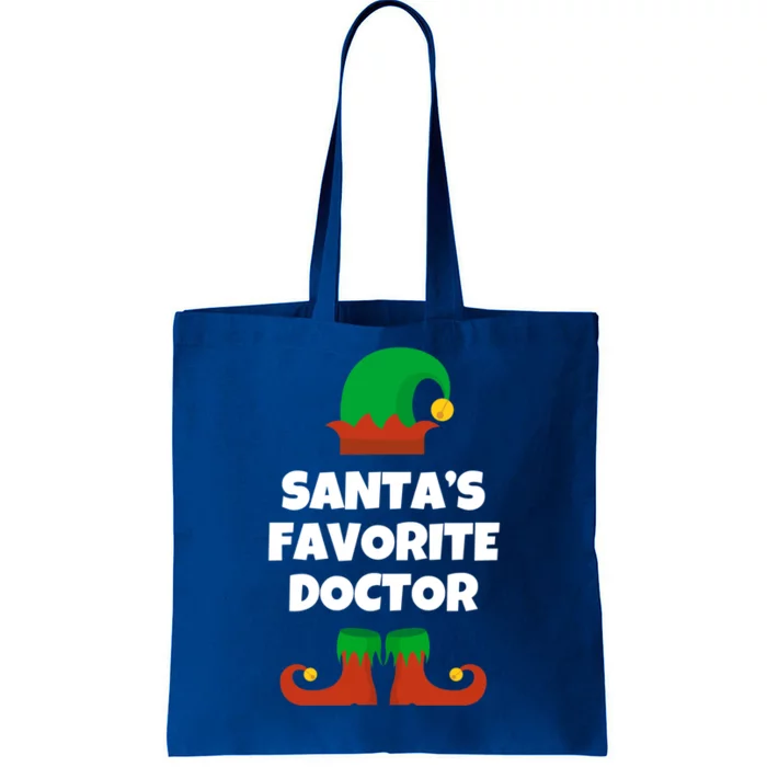 SantaS Favorite Doctor Funny Christmas Hat Md Gift Tote Bag