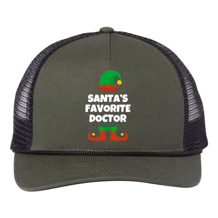 SantaS Favorite Doctor Funny Christmas Hat Md Gift Retro Rope Trucker Hat Cap