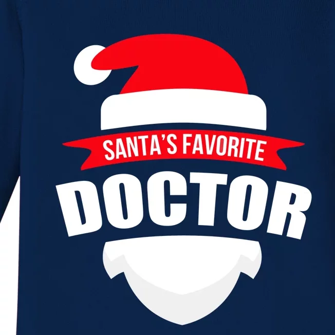 SantaS Favorite Doctor Gift Christmas Gift Wear Baby Long Sleeve Bodysuit