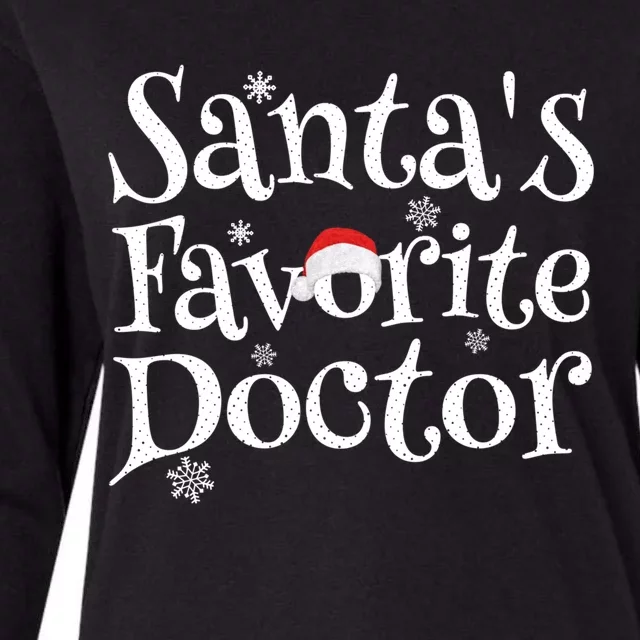 SantaS Favorite Doctor Santa Claus Christmas Gift Holiday Gift Womens Cotton Relaxed Long Sleeve T-Shirt