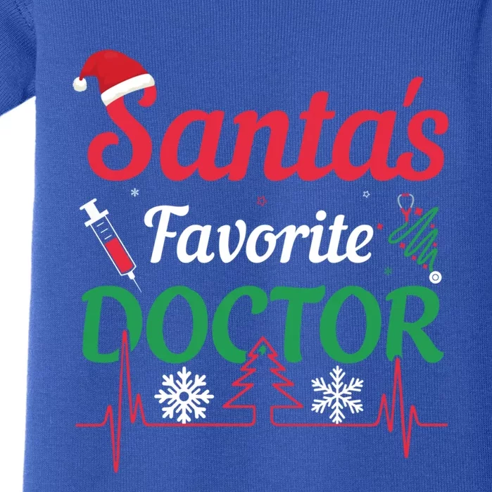 SantaS Favorite Doctor Gift Baby Bodysuit