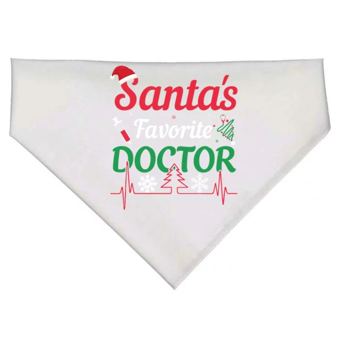 SantaS Favorite Doctor Gift USA-Made Doggie Bandana