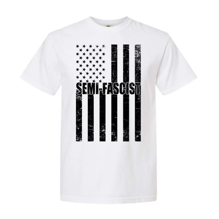 Semi Fascist Distressed USA American Flag Garment-Dyed Heavyweight T-Shirt