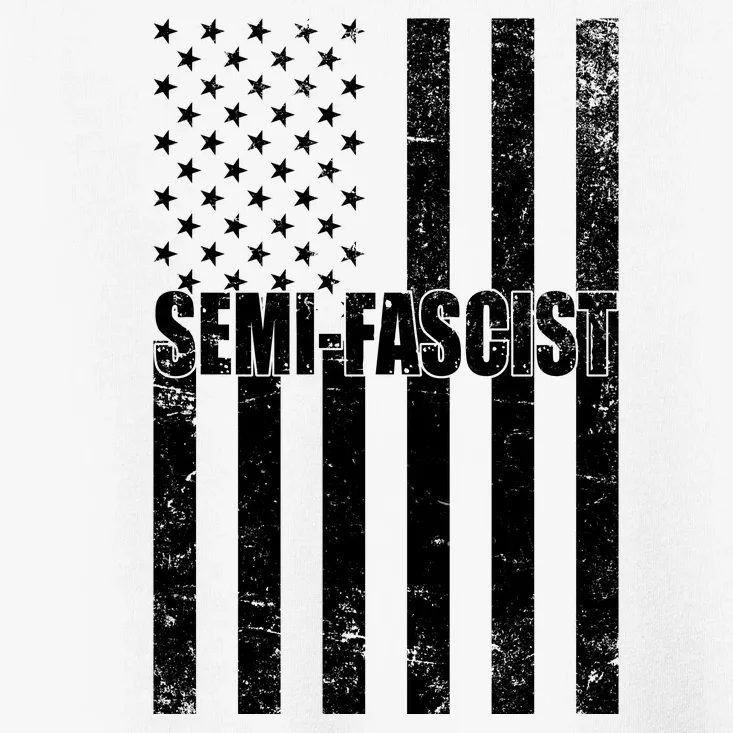 Semi Fascist Distressed USA American Flag Toddler T-Shirt