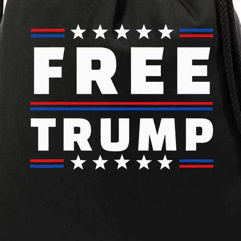 Support Free Donald Trump Republican Drawstring Bag