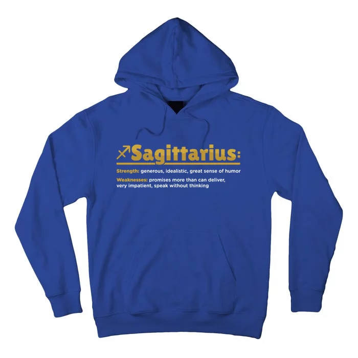 Sagittarius Facts Definition Birthday Horoscope Zodiac Sign Gift Tall Hoodie