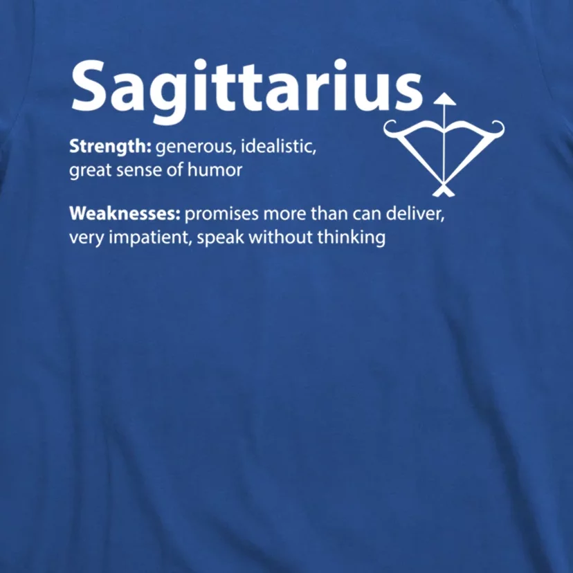 Sagittarius Facts Definition Birthday Horoscope Zodiac Sign Gift T-Shirt