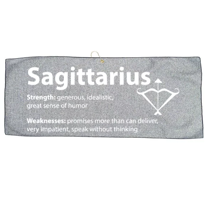 Sagittarius Facts Definition Birthday Horoscope Zodiac Sign Gift Large Microfiber Waffle Golf Towel