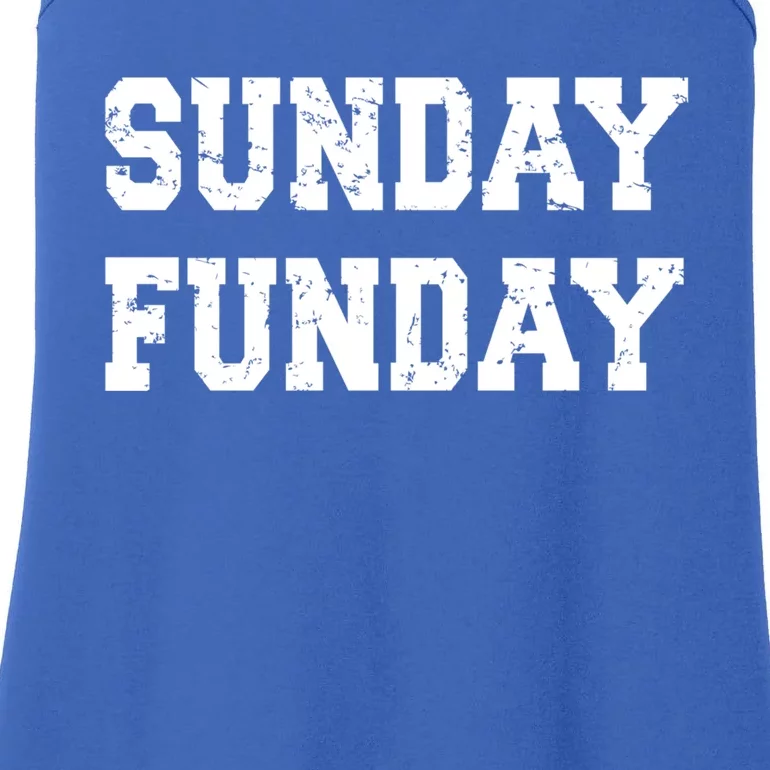 Sunday Funday Design Sunday Funday Football Game Day Cute Gift Ladies Essential Tank