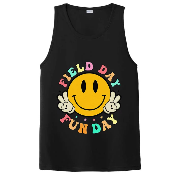 School Field Day Fun Smile Face Field Day 2024 Teacher Performance Tank