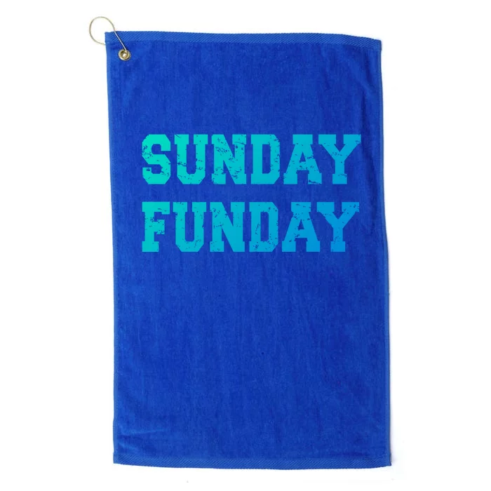 Sunday Funday Design Sunday Funday Football Game Day Cute Gift Platinum Collection Golf Towel