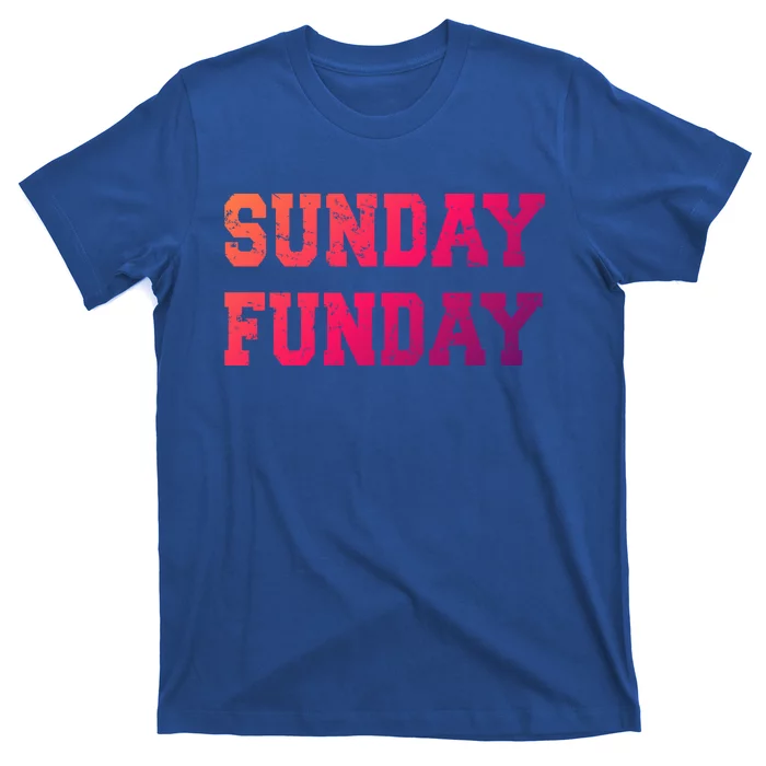 Sunday Funday Design Sunday Funday Football Game Day Cute Gift T-Shirt