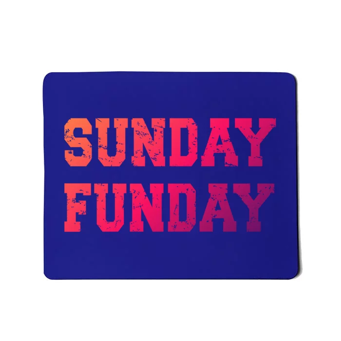 Sunday Funday Design Sunday Funday Football Game Day Cute Gift Mousepad