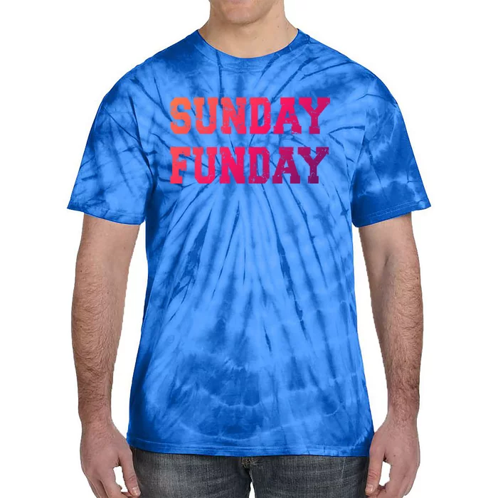 Sunday Funday Design Sunday Funday Football Game Day Cute Gift Tie-Dye T-Shirt