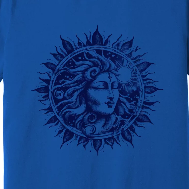 Sun Face Dalacool Giftstyle Zen Meditation Nature Earth Mother Gift Premium T-Shirt